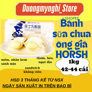 Bánh sữa chua Đài loan ông già Horsh hộp 1kg DMN House DR478, bánh sandwich sữa chua siêu mềm mịn, thơm ngon, ngọt vừa