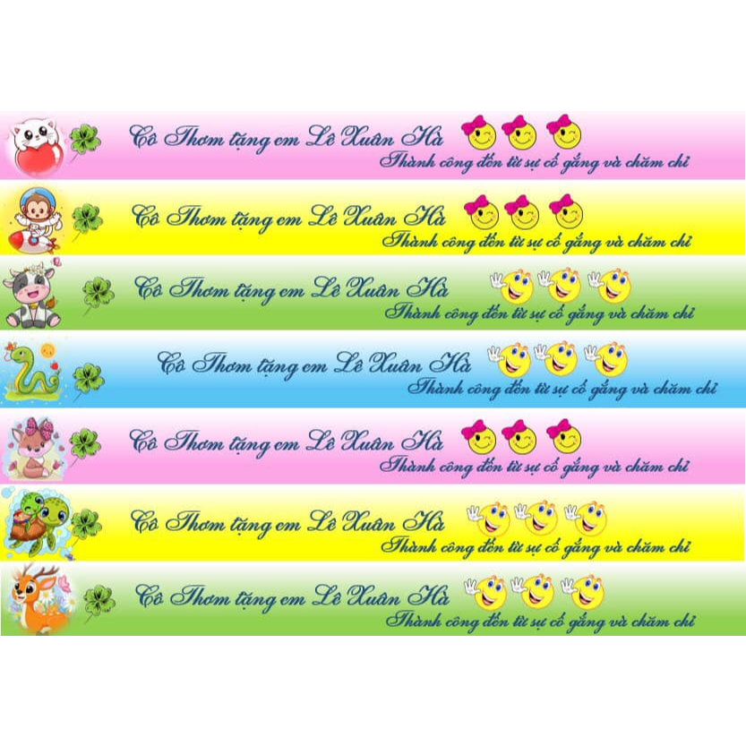 Thước in tên theo yêu cầu ( chat shop)