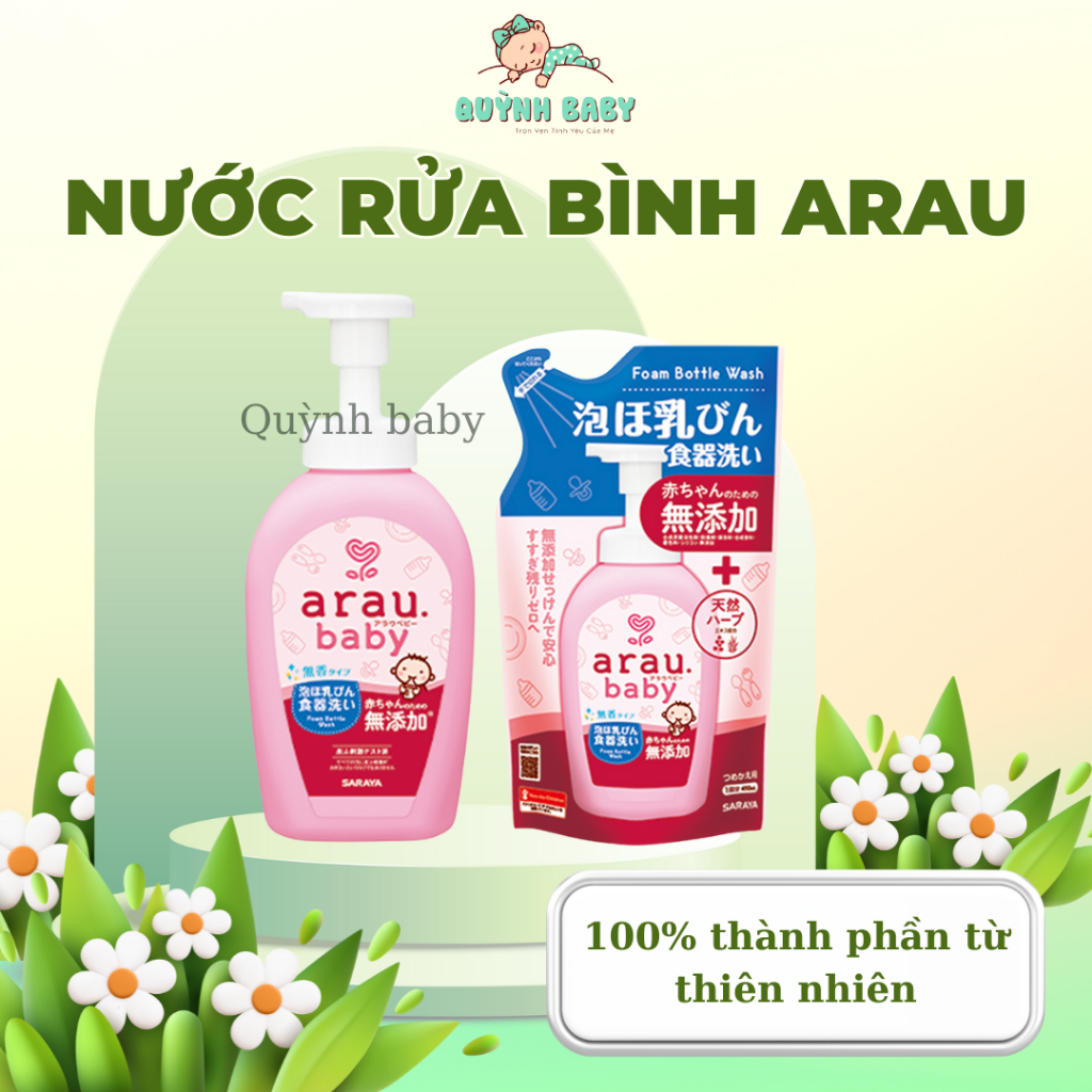 Nước rửa bình sữa Arau Baby  (500ml)