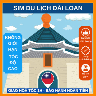Sim Đài Loan 4G du lịch tốc độ 4G 5G không giới hạn dung lượng 3G mạng lớn nhất Chunghwa