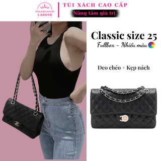  Túi Xách Nữ Cao Cấp Classic Đeo Vai Đeo Chéo sz 25cm L01064 LAROSE 