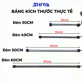 Đèn Chìm Bể Cá Thủy Sinh - Đèn Led Hồ Cá Chống Nước 20/30/40/50/60cm Trang Trí Hồ Cá Cảnh, Hồ Cá Mini SHIWA