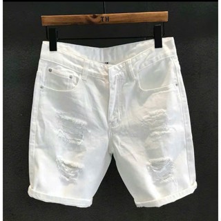 Quần Short Jean Nam Boy Phố Chất Bò Cotton Lửng Ngang Gối , Co Dãn 4 chiều Thoải Mái Mẫu Mới Cao Cấp- TN LUXURY