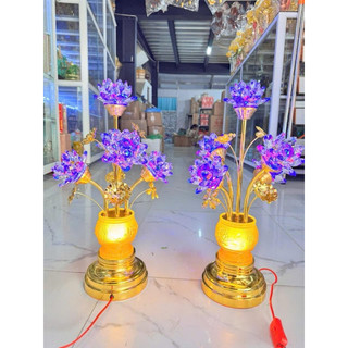 CẶP ĐÈN THỜ PHA LÊ 5 BÔNG HÀNG CAO CẤP