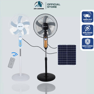 Quạt Năng Lượng Mặt Trời ATH LIGHTING, Loại Thế Hệ Mới Tích Điện Có Sạc Xoay Chiều 220v Kèm Điều Khiển Từ Xa