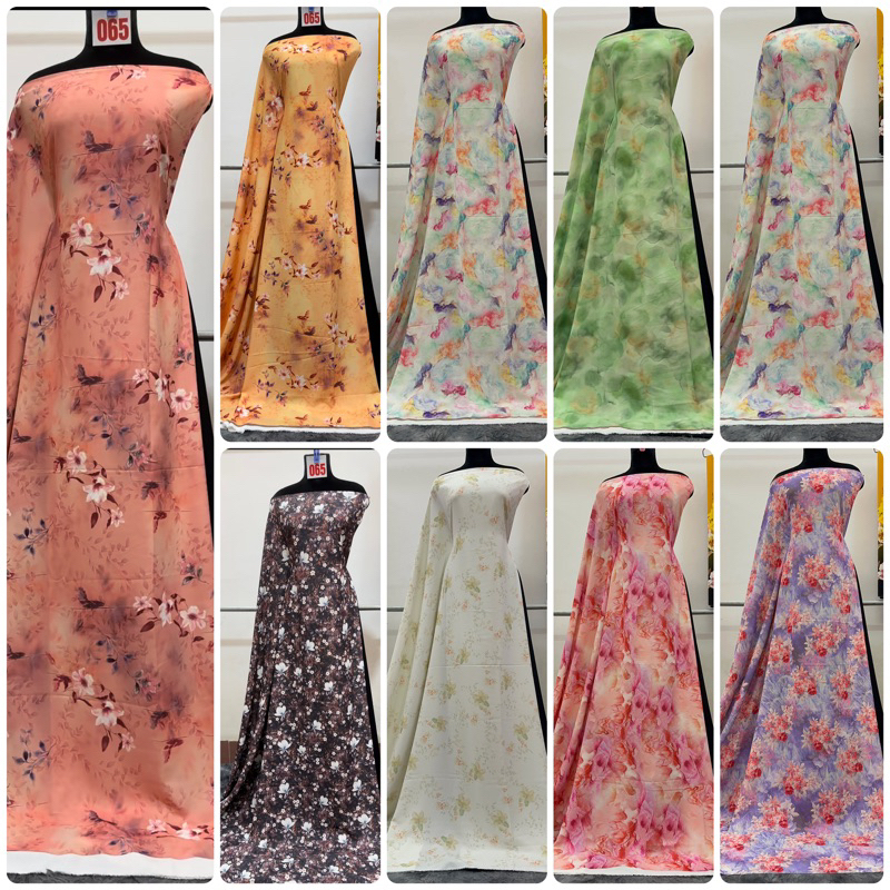 Vải lụa may áo dài. áo bà ba. đầm váy như ý co giãn 4 chiều nhẹ(1 vải áo dài 2m x khổ 1m55)