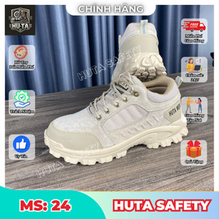 Giày Bảo Hộ HUTA MS24 Chống Đinh, Mũi Thép, Chống Nước, Chống Trượt, Siêu Bền, Thoáng Khí – Giày Công Trình, Kỹ Sư.