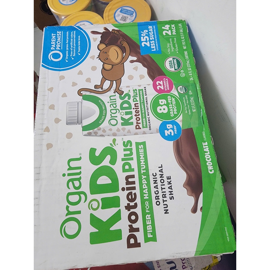 [ Date 2026 ] Sữa Khỉ hữu cơ Organic Orgain Kids Protein Chocolate 237 ml x 24 hộp - Hàng nội địa Mỹ