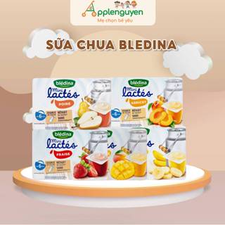 (DATE MỚI NHẤT) Sữa Chua Bledina Mini Lactes Đủ Vị Dâu Tây - Chuối - Mơ - Lê - Xoài | Applenguyen94