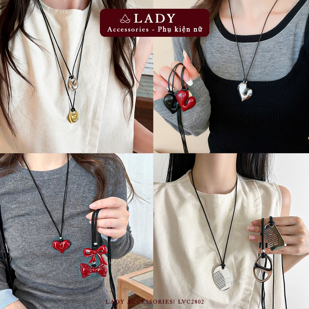 Vòng cổ nữ dáng dài Lady Accessories đa dạng kiểu dáng phụ kiện trang sức dây chuyền thời trang