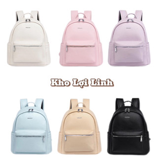 Balo Da Đi Học Size 37 và 40 Họa Tiết Trơn Nhiều Màu Chất Liệu Da Pu Hàng Quảng Chầu