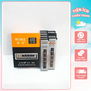 Combo 3 hộp ruột chì 2B tongxing ngòi 0.5mm thay thế tiện lợi cho bút chì kim nét chì đậm ít gãy vụn
