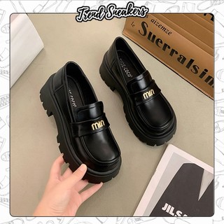  Giày Lười Nữ Đế Cao Signature Full Box Giày Nữ Da Mờ Đế Eva 5cm Hot Trend 