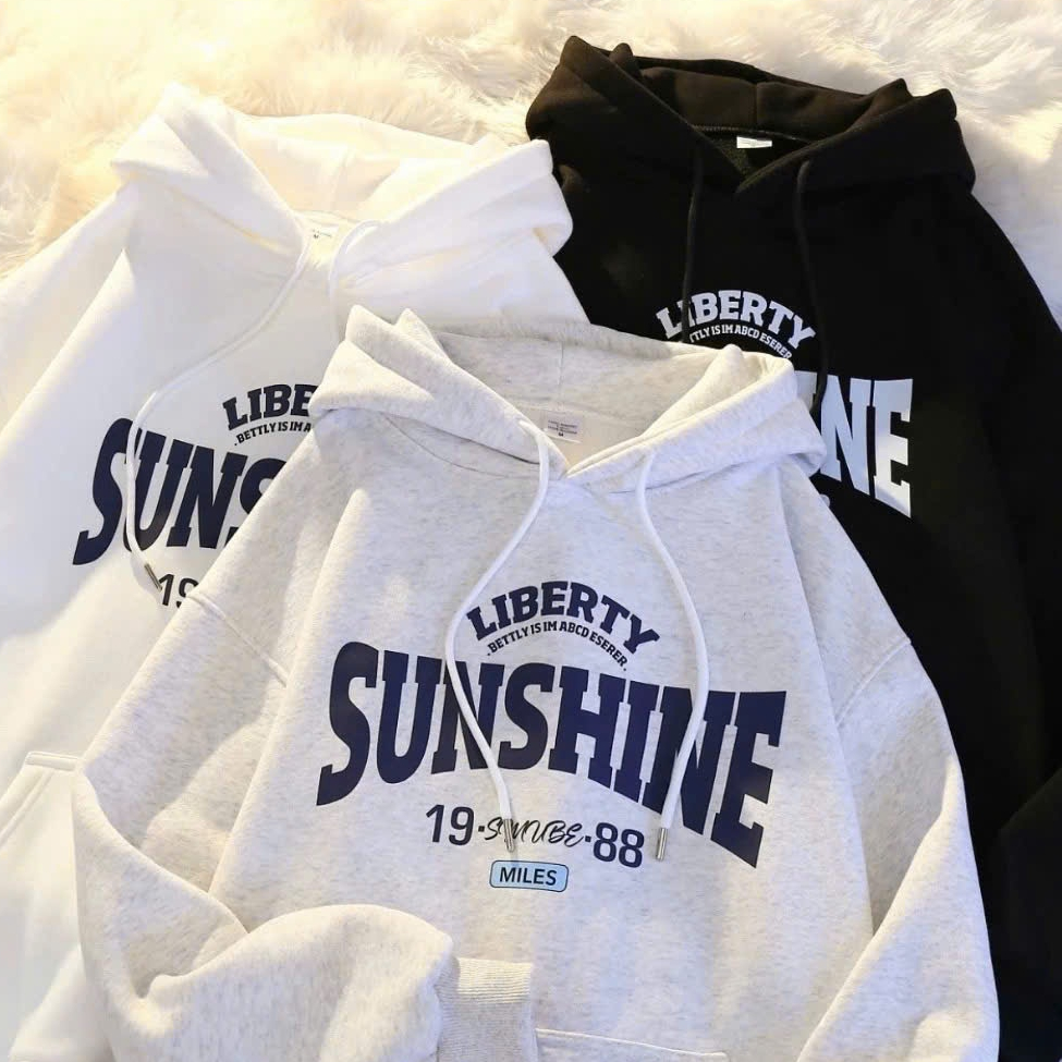 ÁO KHOÁC HOODIE NAM NỮ UNISEX CHẤT NỈ SUN SHIN HOT TREND  - DUBAI FASHION