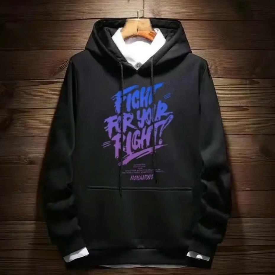 ÁO KHOÁC HOODIE NAM NỮ UNISEX CHẤT NỈ ĐEN DÀY MÙA ĐÔNG 2025 - DUBAI FASHION