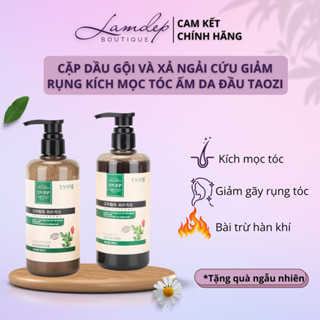 Dầu Gội Xả Thảo Mộc Ngải Cứu TAOZI Cao Cấp Giảm Gàu Kiểm Soát Dầu, Giảm Rụng,Kích Mọc Tóc-Nuôi Dưỡng Phục Hồi Tóc 500ML