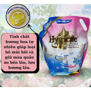 Thùng 2 Túi Nước giặt xả cao cấp Hygiene công nghệ thái(3L6)