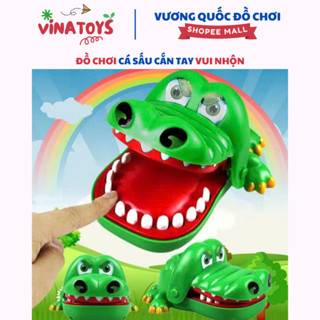Đồ Chơi Cá Sấu Cắn Tay Cho Bé VINATOYS, Đồ Chơi Giải Trí, Vui Nhộn (Loại To) Chất Liệu Nhựa ABS