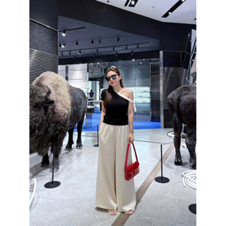 ( Ảnh thật ) 2202 quần lụa xuông ống rộng lưng chun