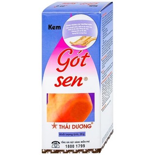 Kem Bôi Gót Sen Thái Dương Hỗ Trợ Giảm Nứt Gót Chân, Dưỡng Da Gót Chân Tuýp 20g