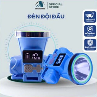 Đèn pin đội đầu siêu sáng ATH LIGHTING đèn pin 3 chế độ sáng dùng cho câu cá, cắm trại chống nước pin trâu