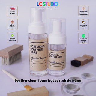 Leather Clean Bọt Vệ Sinh Giày Dép, Đồ Da,Sofa, Nội Thất Ô Tô, Túi Xách LC Studio
