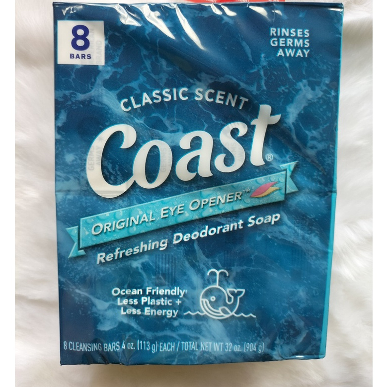 Lốc 8 cục xà bông COAST MỸ