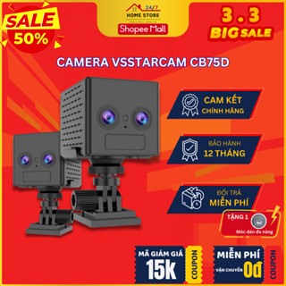 Camera Vstarcam CB75D - Full HD - 2 Ống Kính - Zoom 6x - Kết Nối 4G - Điều Khiển Qua APP