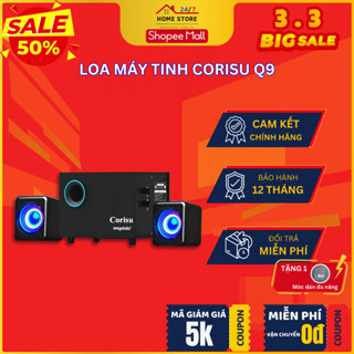 Loa Bluetooth 2.1 Corisu Mogolala Q9 - Thùng Bass Gỗ Sồi - Âm Thanh Chất