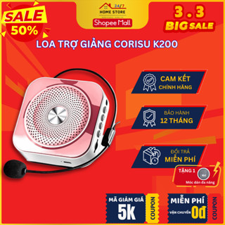 Loa Trợ Giảng Curisu K200 - Âm Thanh To Rõ - Kết Nối Bluetooth - Pin 6-8h Liên Tục