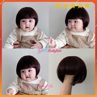 Tóc giả cho bé, tóc giả trẻ em, bộ tóc giả bé gái, tóc giả xinh xắn đáng yêu cho bé htbabykids