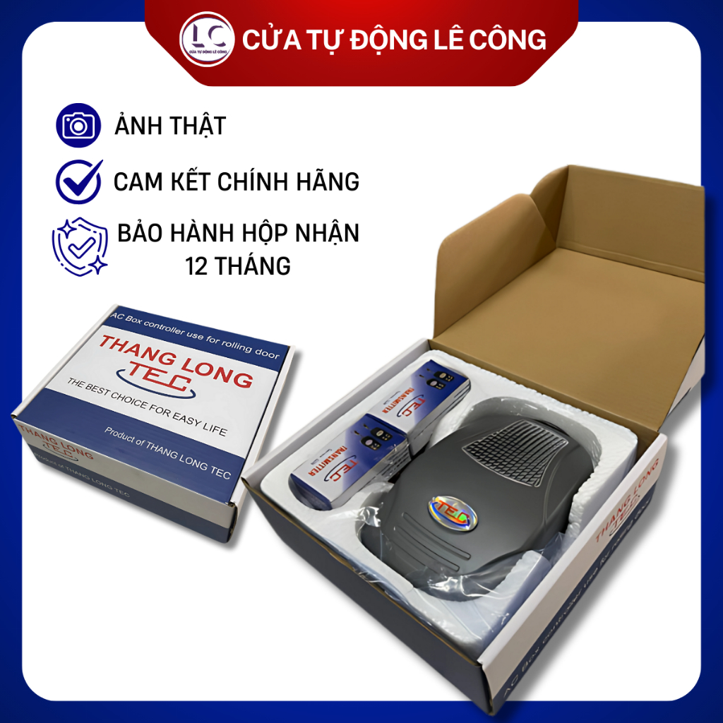 Hộp điều khiển cửa cuốn TEC chính hãng 220V 433Mhz - LC0005