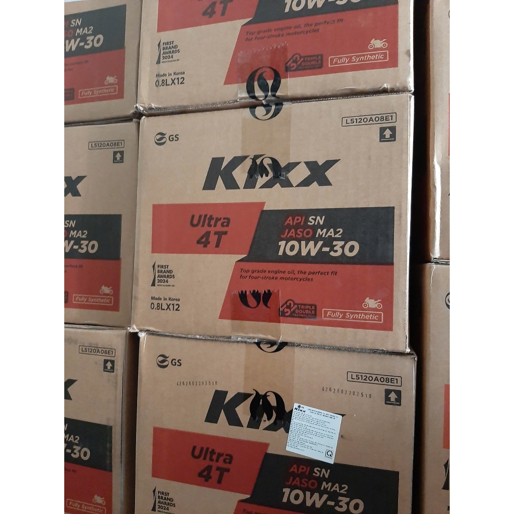[MH] ( Giá Sỉ Thùng 12 chai ) ( 10W30 - XE SỐ 800ml  ) Nhớt Kixx Ultra 4T 10W30 Tổng hợp cho xe số x