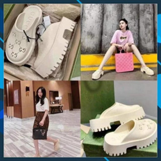 Dép độn đế Sục Gucci đế Cao Su , sục GC đế 5cm Nữ Đủ Màu Sắc Hàng Cao Cấp Đế Siêu Êm Dễ Phối Đồ