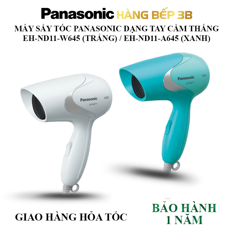 Máy sấy tóc Panasonic EH-ND11 (xanh/trắng) tay cầm cố định - Bảo hành 12 tháng
