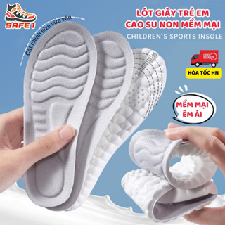 Lót giày trẻ em cao su non êm chân, thoáng khí, thấm hút mồ hôi. Lót giày cho bé cao cấp mềm mại