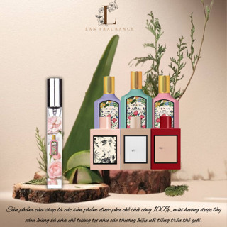 Nước Hoa Nữ Princess Bloom Hồng Đỏ Tím Flora Gorgeous Gardenia  PL PERFUME 10ml Thơm Ngọt Ngào