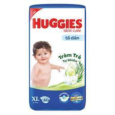 Bỉm Huggies Dán M76,L68,XL60 miếng.