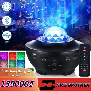 Đèn Led Chiếu Sao Galaxy HOT TIKTOK light kèm loa Bluetooth tặng điều khiển có thể kết nối bluetooth và phát nhạc