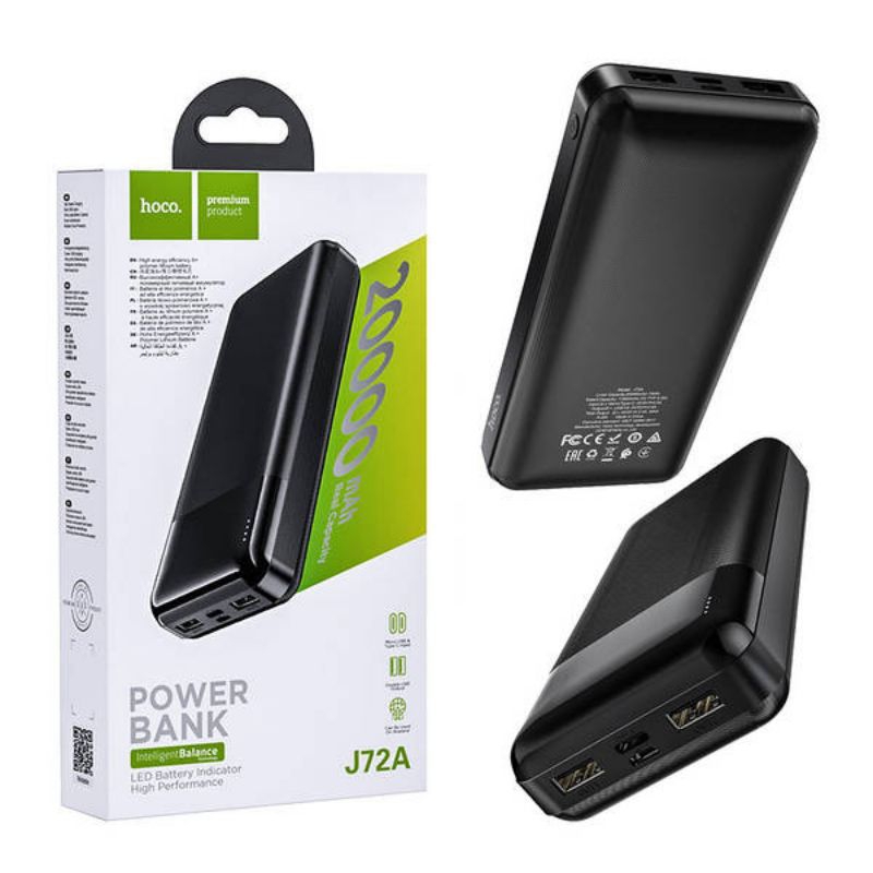 Pin dự phòng Hoco J72A 20.000mah - J72 10.000mah ( chưa hỗ trợ sạc nhanh ) cổng type-c chưa hỗ trợ s