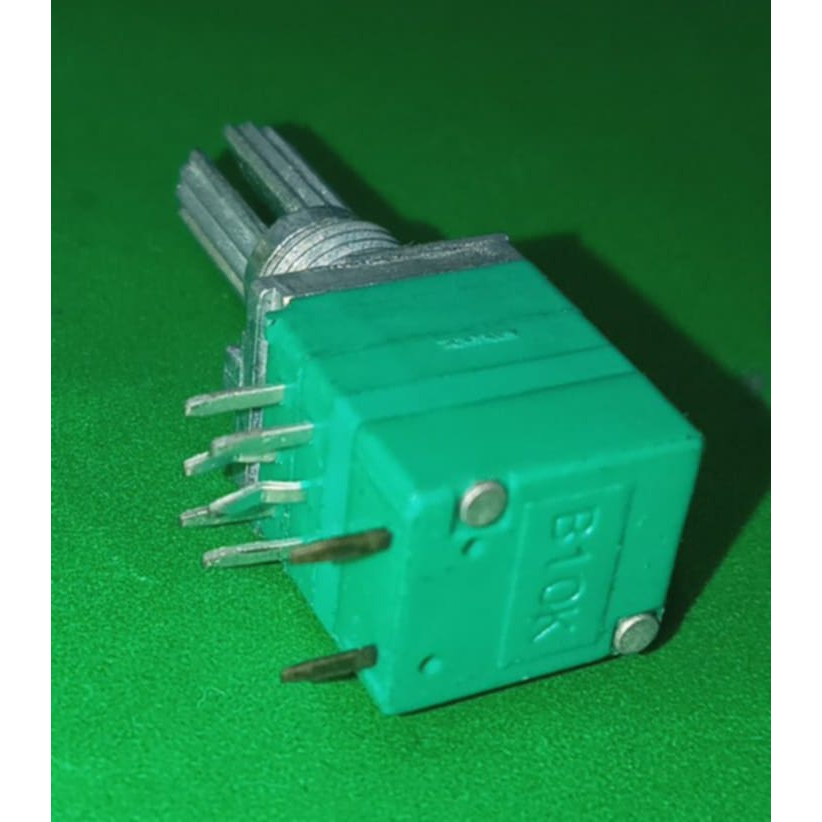 Chiết áp xanh có công tắc 10K đôi  - RV097NS