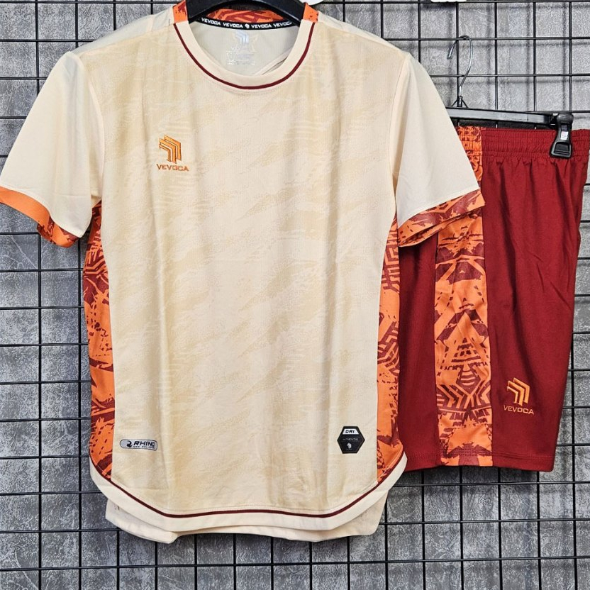 HP SPORT – Áo Đá Bóng Không Logo Rhino Kem - Áo Bóng Đá Thể Thao Nam Nữ Cao Cấp Mới