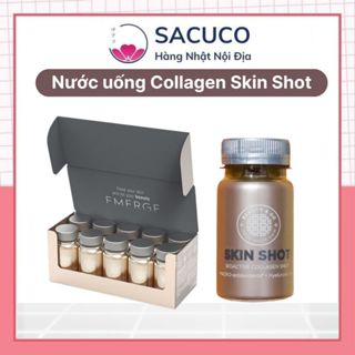 Nước Uống Skinshot Collagen Đẹp Da Ngăn Ngừa Lão Hóa Thải Độc Cơ Thể Hộp 10 Chai 50mL
