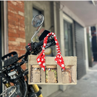 Túi Bố/Túi Đay Vintage Đựng Sản Phẩm Kèm Ruybang/ Khăn trang trí