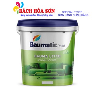 18L-Sơn mịn nội thất - Sơn kinh tế giá rẻ BAUMA LITTO (Khách muốn đặt 2 thùng trở lên ib shop ạ)