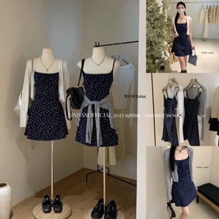 /Linhanofficial/ SET BỘ VÁY HOA NHÍ + ÁO CARDIGAN WG WE 3639 (ss2025)🇰🇷