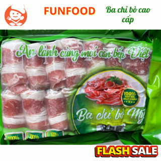 Ba chỉ bò Mỹ thái cuộn 450g ( ship Now Hà nội ship ngay)