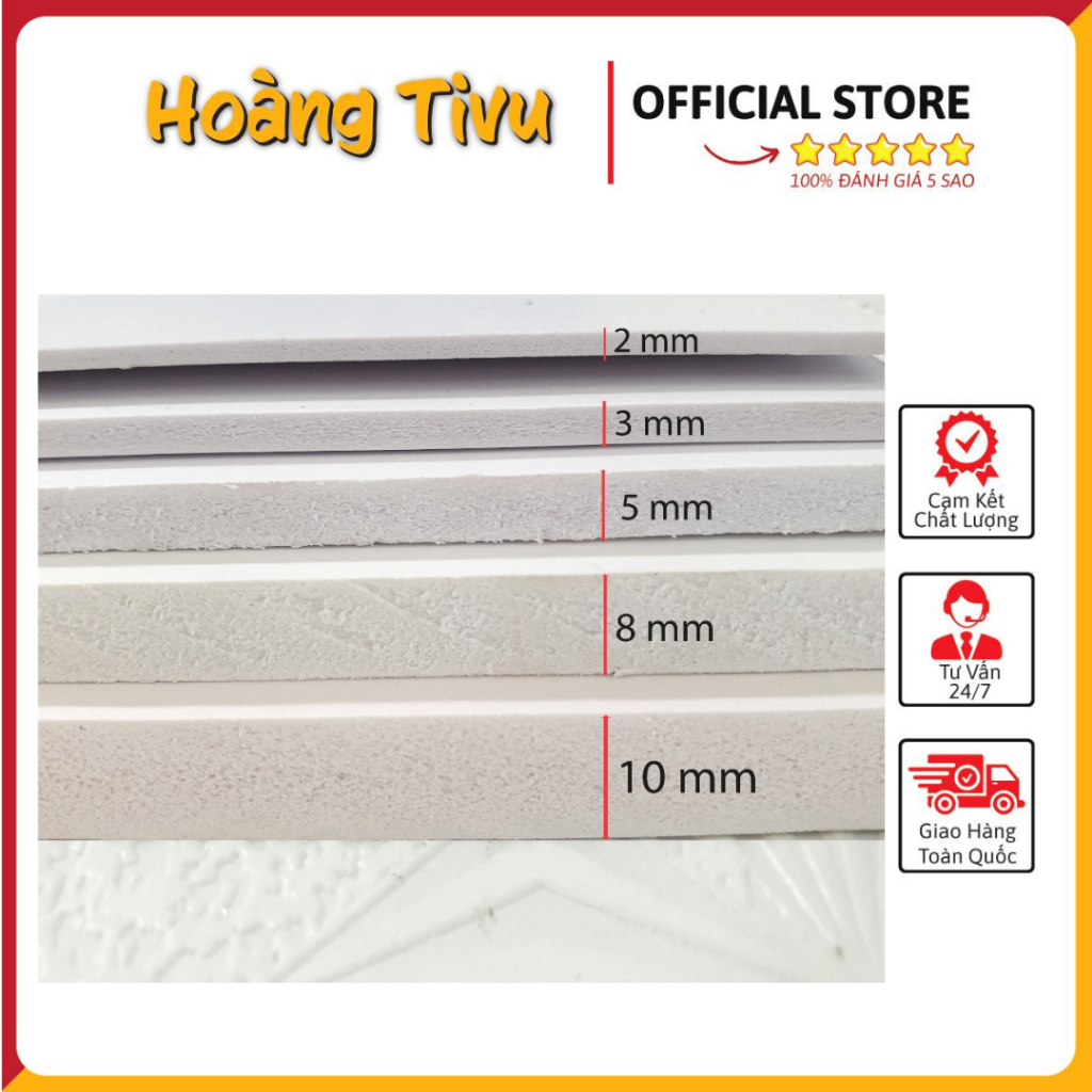 Bìa Mô Hình BÌA FORMEX 2mm - 3mm - 5mm - 8mm Khổ 20x30 (Format)
