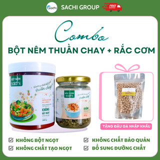  COMBO DINH DƯỠNG: BỘT NÊM SACHI 350G +RẮC CƠM RONG BIỂN HẠT DINH DƯỠNG 80G tặng ĐẬU GÀ 
