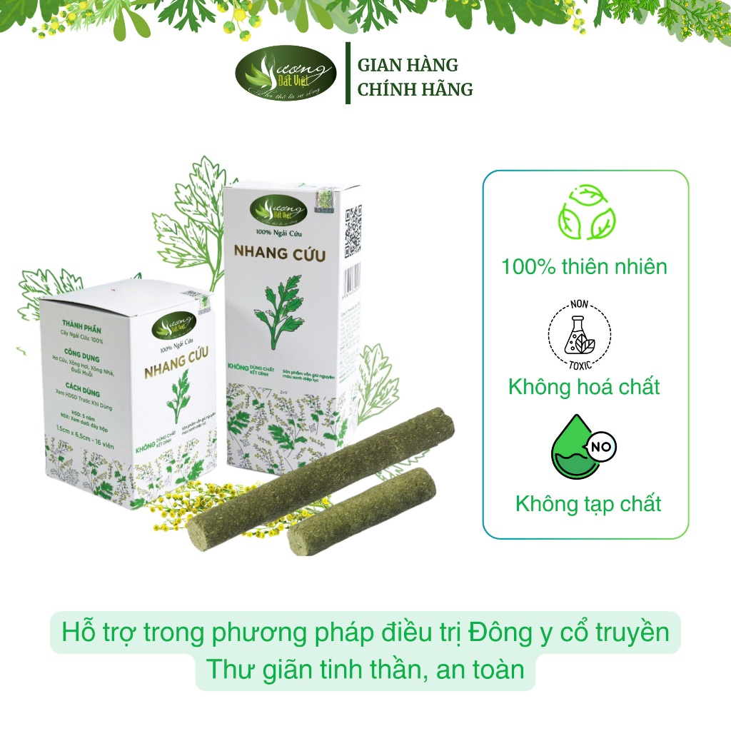 NHANG CỨU NGẢI NGẮN - Nhang ngải cứu - Hương Đất Việt